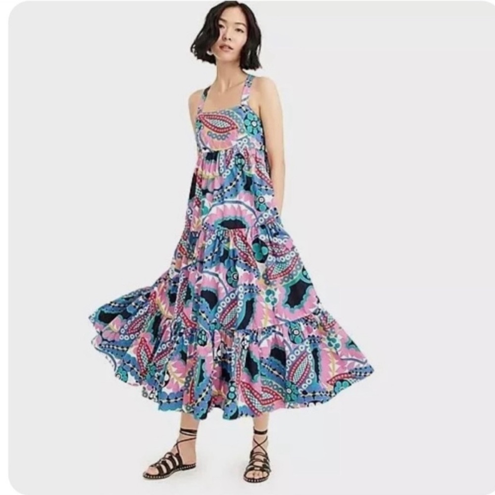 J. Crew Ratti Kaleidoscope Floral Multicolor Dress - XS